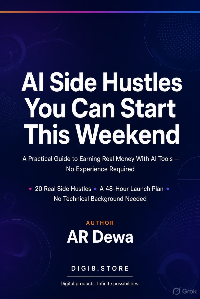 AI Side Hustles You Can Start This Weekend by AR Dewa
